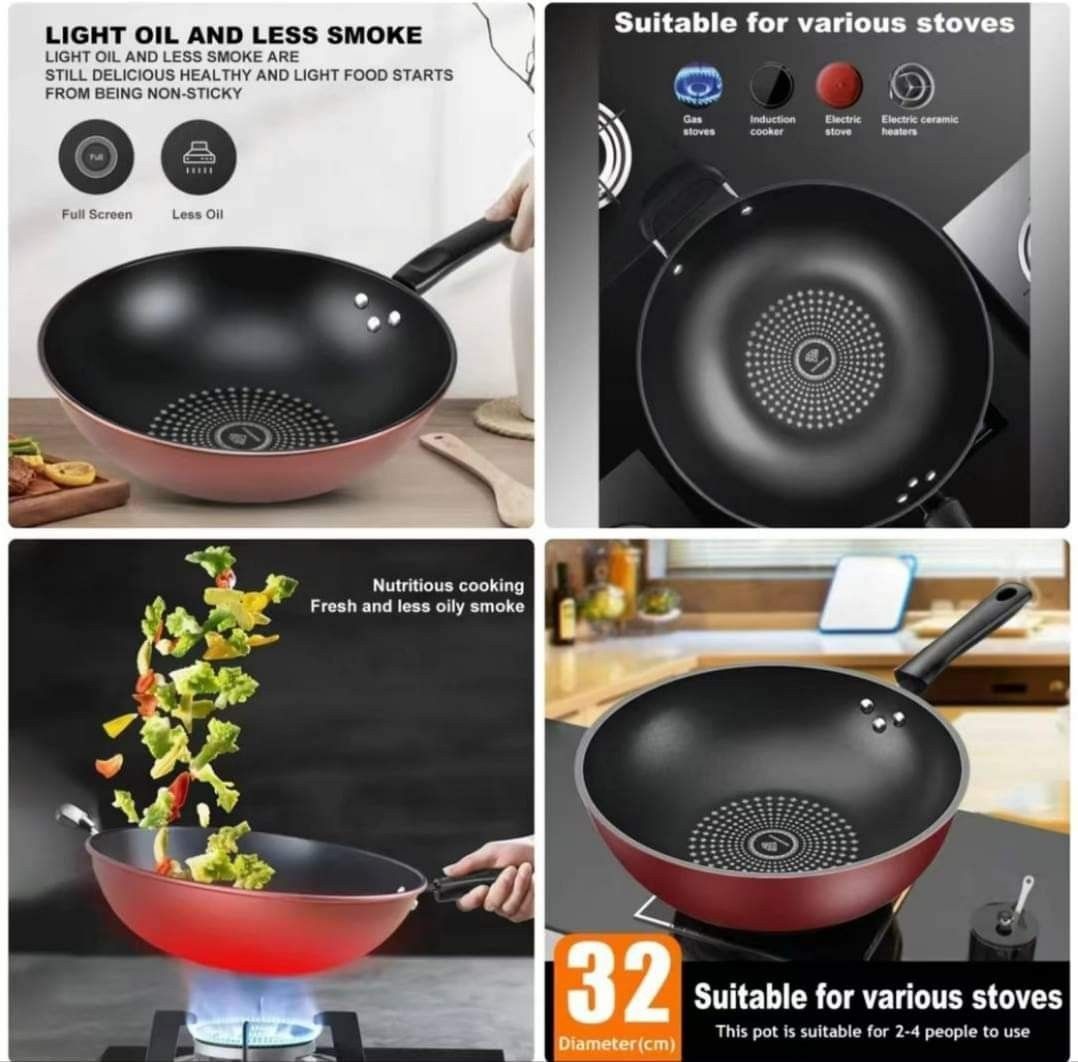 Diamond Non-stick Kawali 32cm, TV & Home Appliances, Kitchen Appliances,  Cookers on Carousell