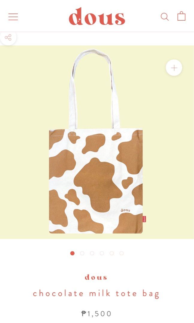 Dous Chocolate Milk Tote Bag, Women's Fashion, Bags & Wallets, Tote ...