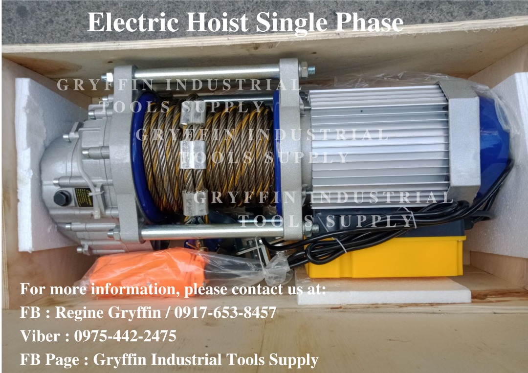 Electric Hoist Single Phase, Commercial & Industrial, Industrial ...