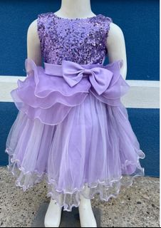 Purple colour shop baby frock
