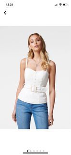 EVER NEW eyelet embroidered top