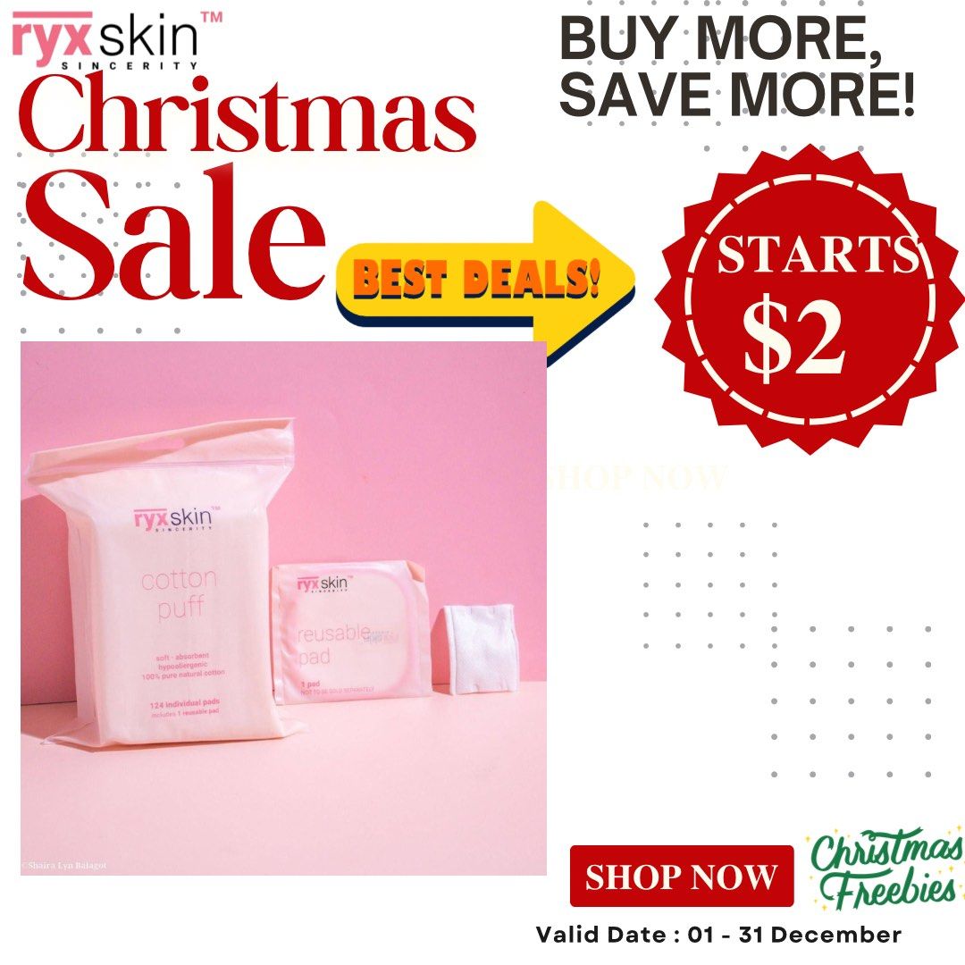 Face and Body (Category: Bath) located in Singapore. Submitted by RyxSkin_Singapore (Listing ID 1271021891, Image 3). Description: Discover unbeatable Christmas savings! 🎁 🌟 Explore our exclusive bundle deals: 5 fantastic pieces for just $10! Act fast – limited stocks available. Perfect for gifts or treating yourself. Don’t miss out on this affordable holiday delight!.