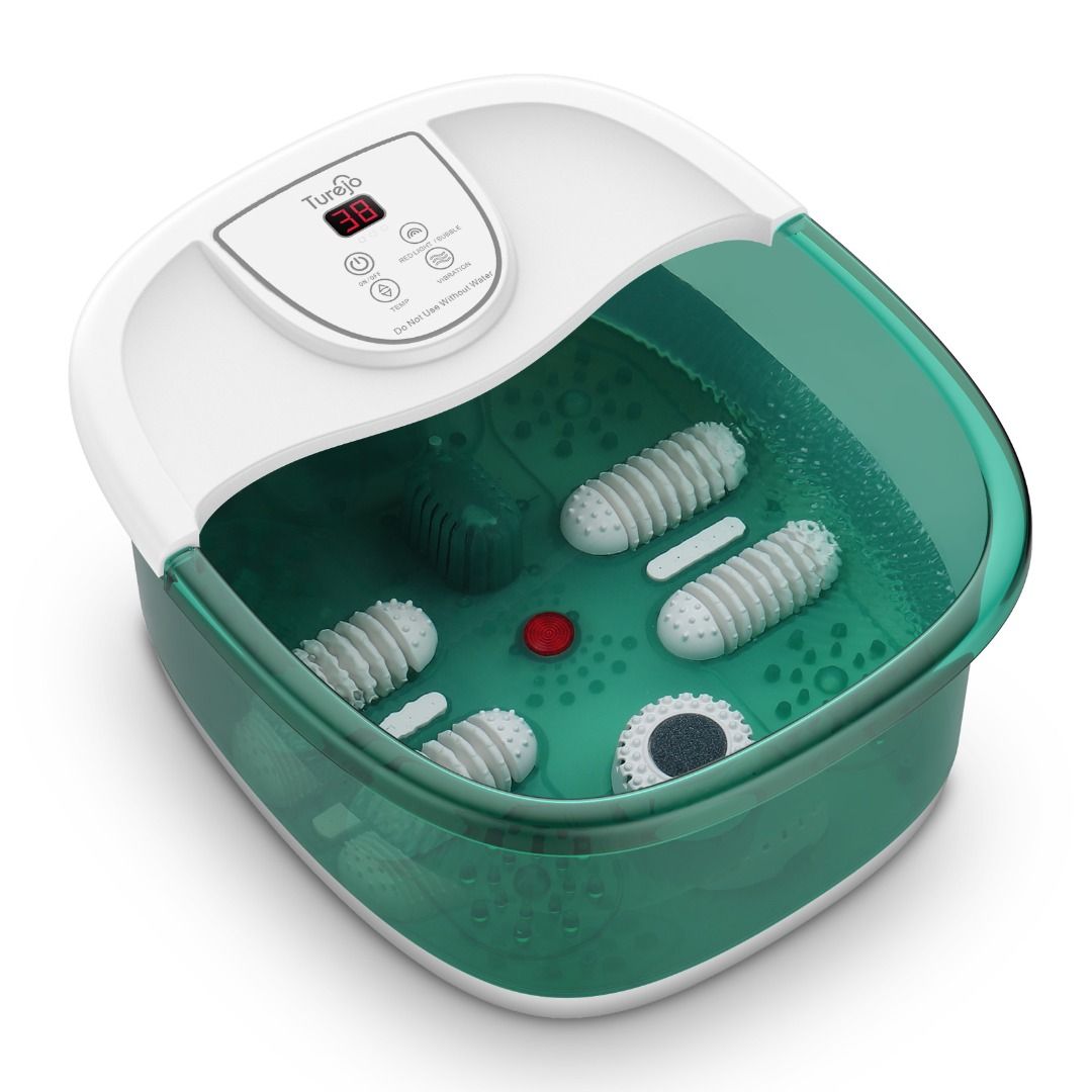 Foot Spa, Turejo Foot Spa for Home Use, Foot Massager Bath with Bubble