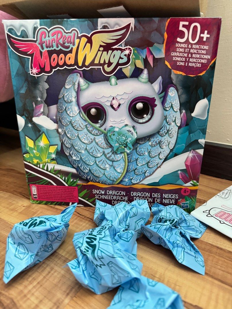 FurReal Friends Moodwings Snow Dragon Interactive Pet New Toy 50