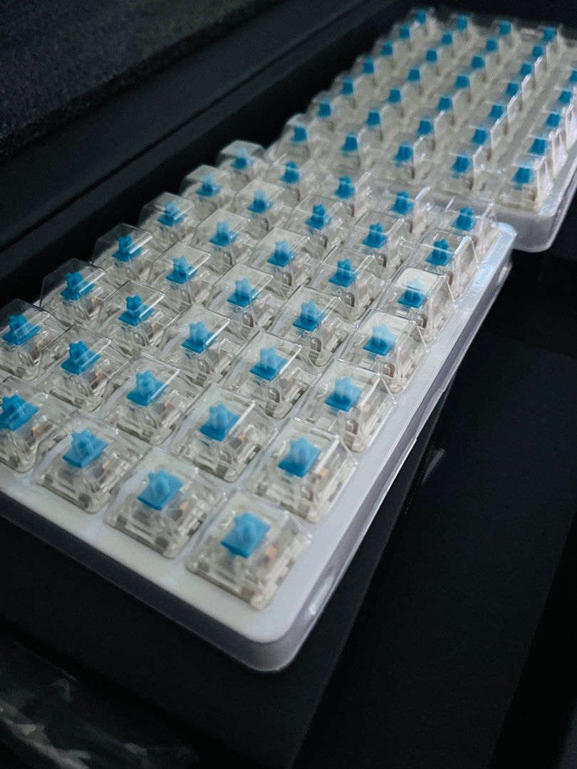 Gateron blue switches tactile clicky mechanical, Computers & Tech ...