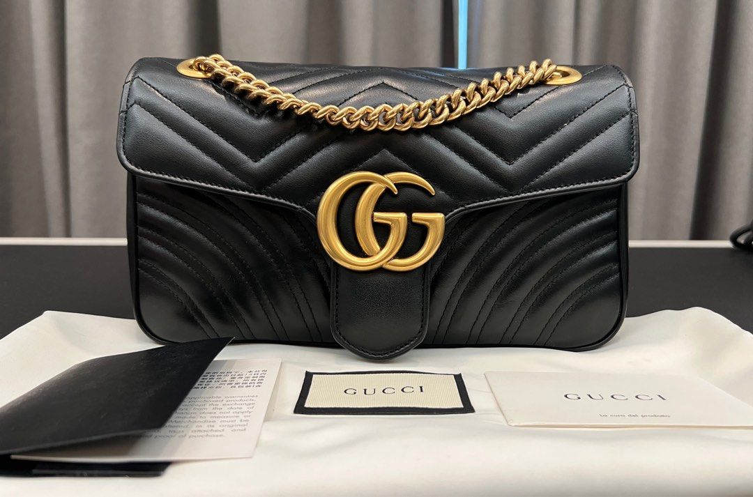 Gg marmont quilted hotsell leather shoulder bag