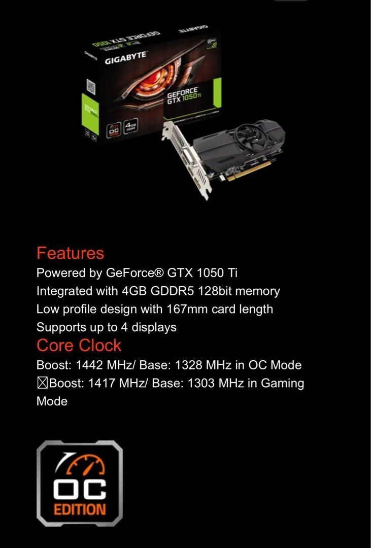 1050 ti best sale 4gb gigabyte