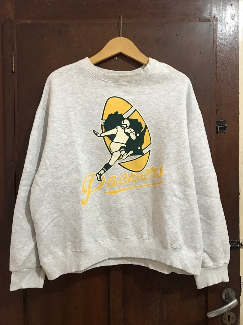 Green Bay Packers Crewneck Oversized, Fesyen Wanita, Pakaian