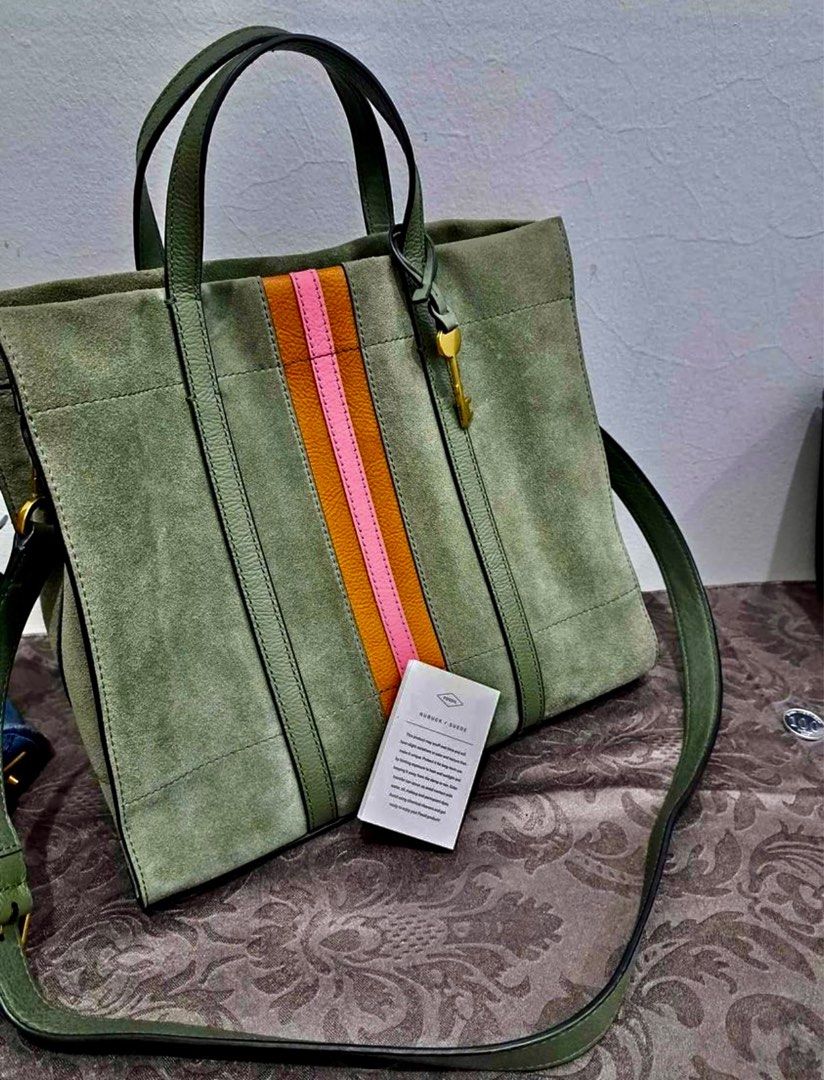 Fossil carmen sales shopper green
