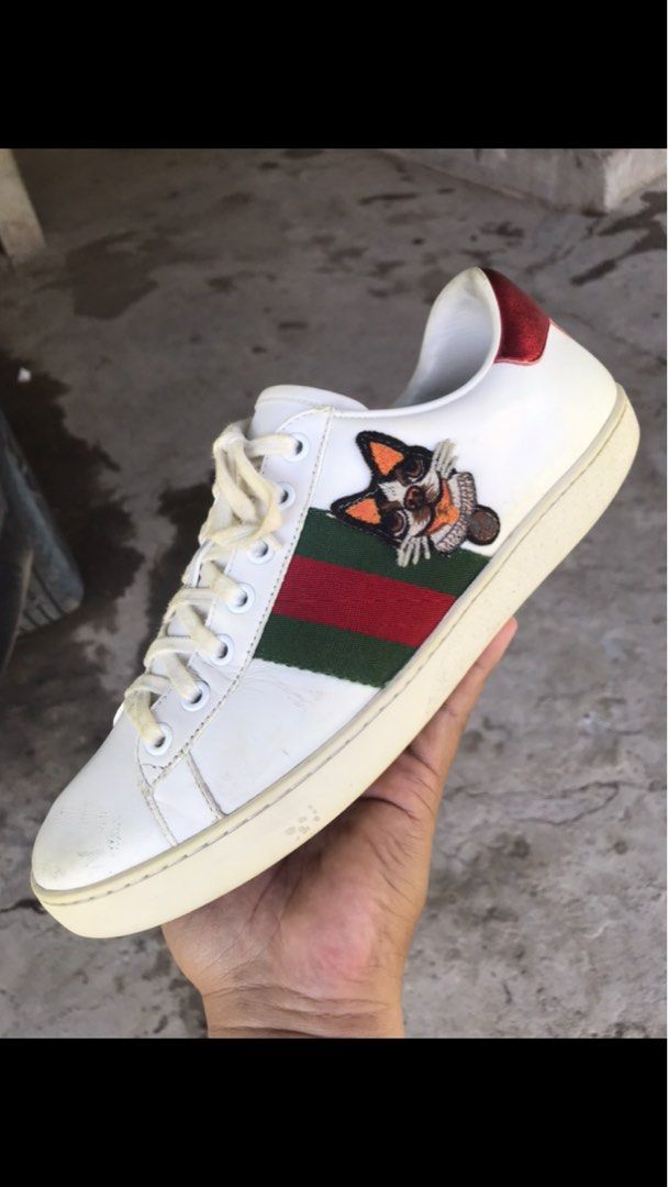 Gucci ace sneakers dog outlet
