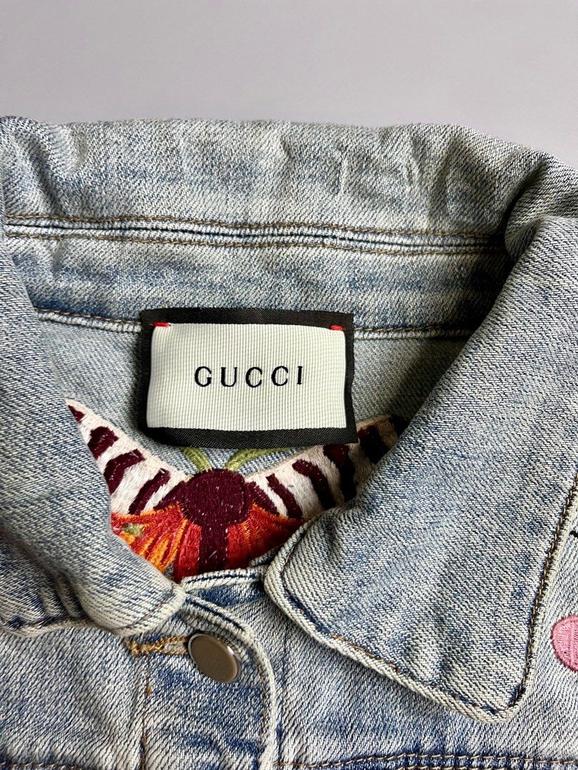 Gucci snake discount jacket denim