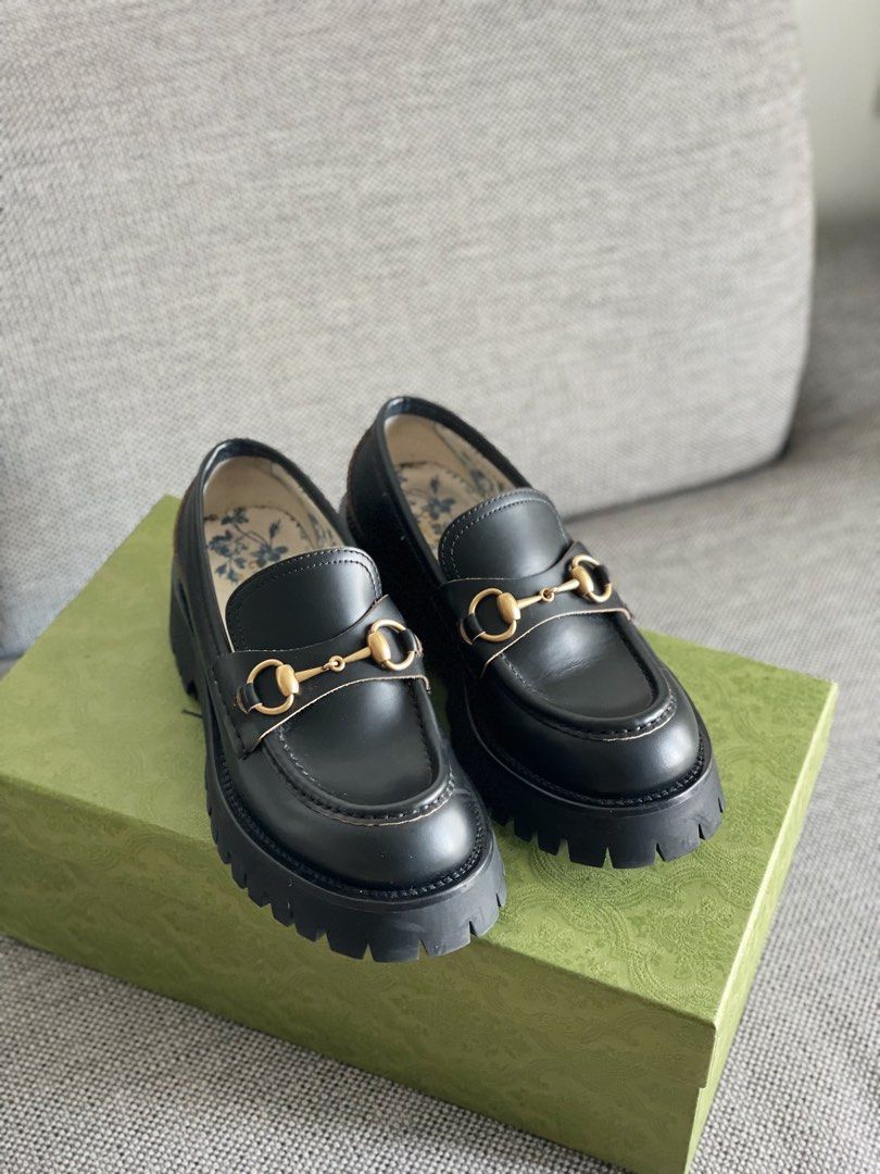 Gucci horsebit loafer lug sole sales