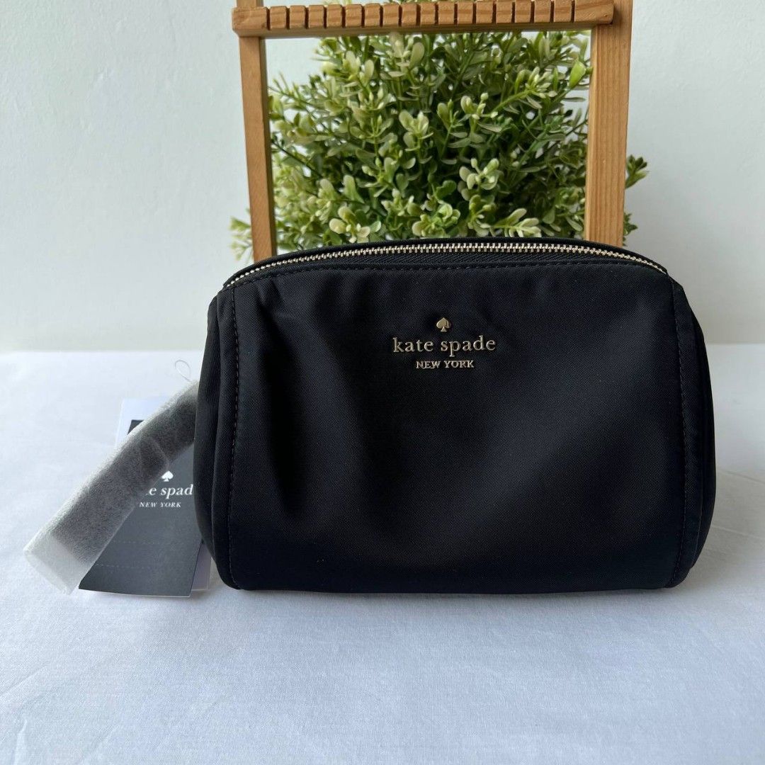 HARGA NET Kate spade KS Chelsea Medium Cosmetic Pouch Black. 16x8.5x 13. 875rb