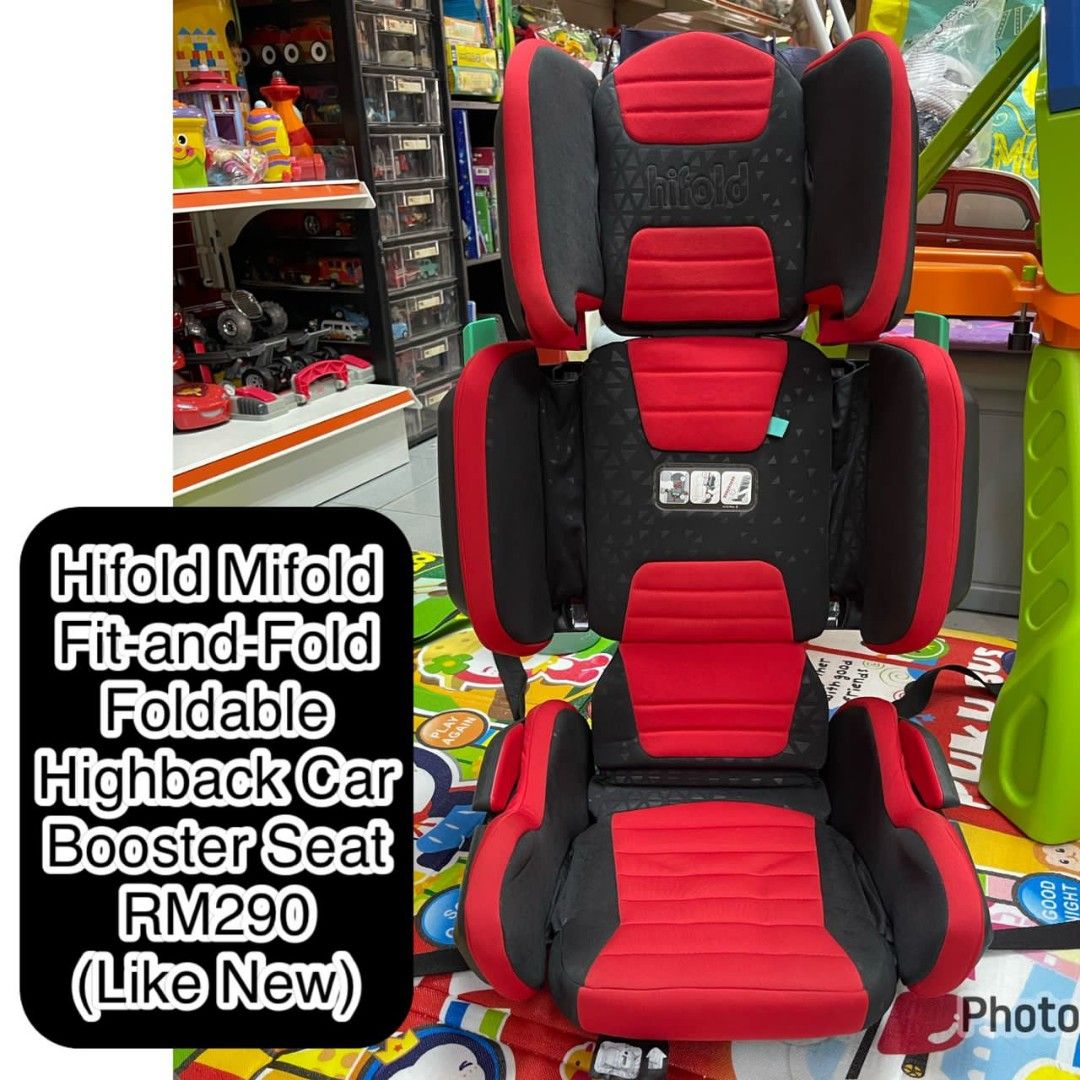 Hi Fold Foldable Booster Seat Babies Kids Going Out Car Seats