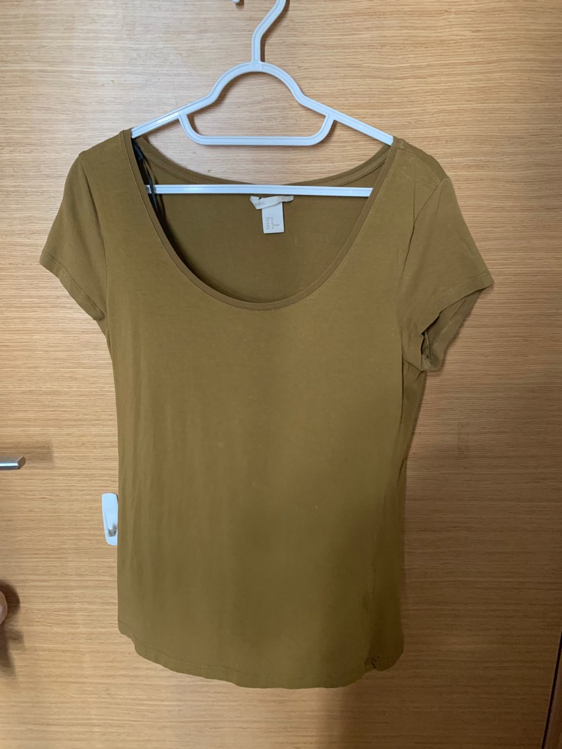H&m army top shirt