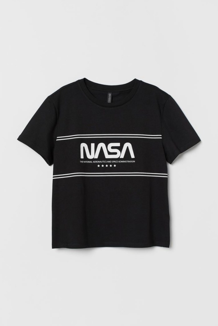 H&M NASA Shirt, Women's Fashion, Tops, Shirts on Carousell
