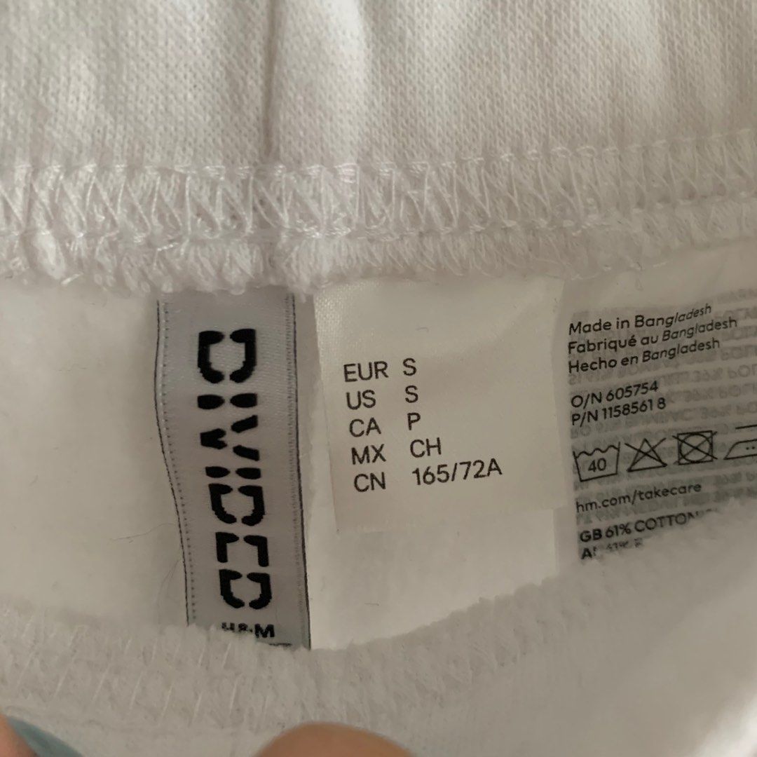 White sweatpants new arrivals h&m