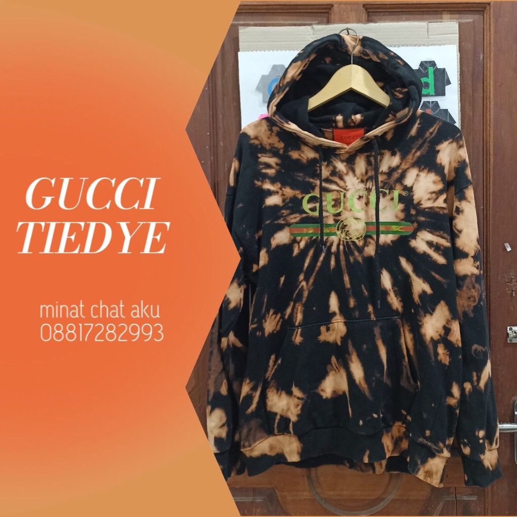 Gucci tie dye hoodie top