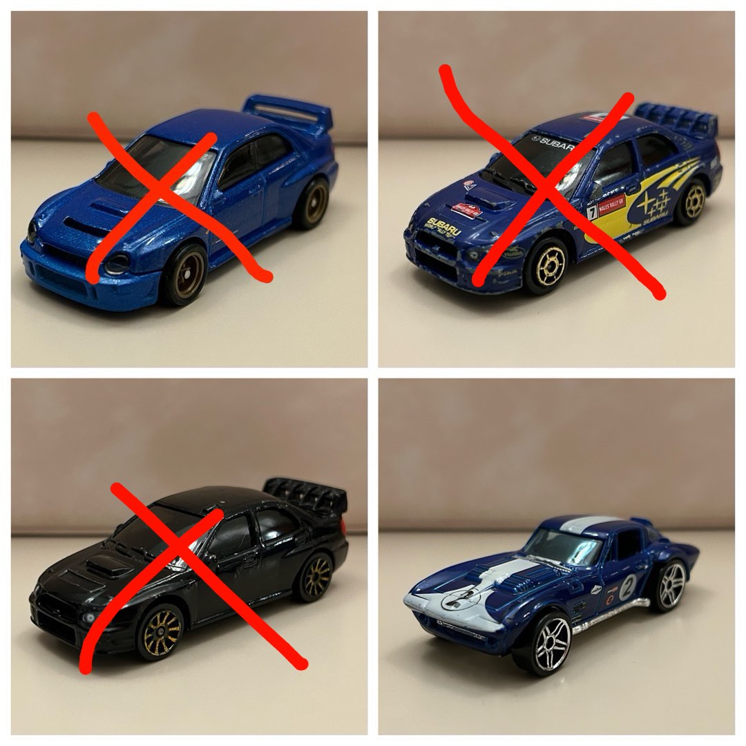 Hot Wheels Majorette Loose Cars Subaru Impreza WRX Corvette
