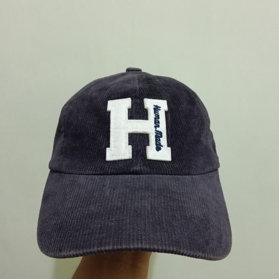 Human Made ネイビーコーディロイキャップ Hロゴ コーデュロイ ロゴ