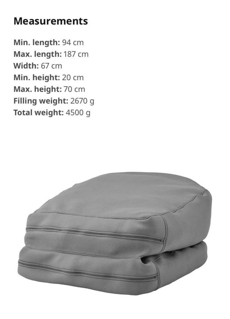 Bean bag cheap filling ikea