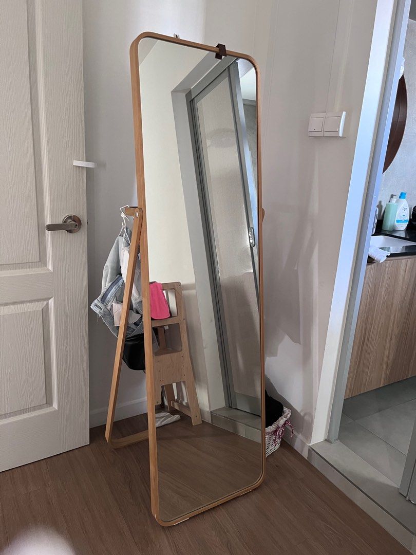 IKEA ikornnes standing mirror, Furniture & Home Living, Furniture