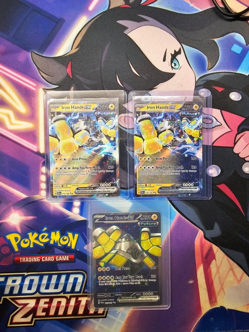 Iron hands EX (Paradox Rift) Pokemon, Hobbies & Toys, Toys & Games on  Carousell