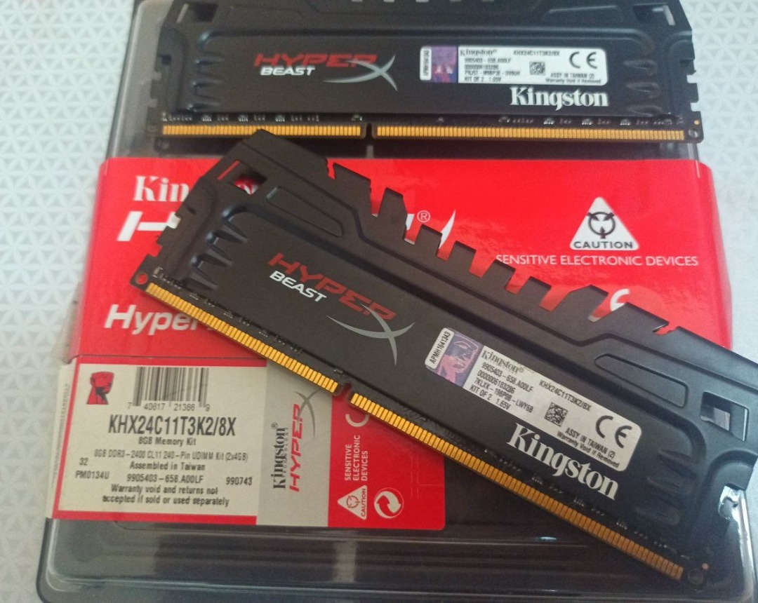 Kingston HyperX Beast 8GB 2x4GB DDR3 2400 CL11 KHX24C11T3K2 8X