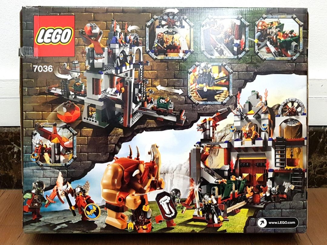 Lego Castle Fantasy Era 7036 Dwarves Mine 2007 575 pcs c w 7