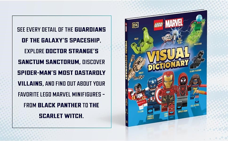 Lego Marvel Visual Dictionary Book Library Edition Without Lego