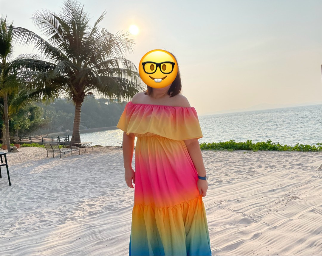 Rainbow beach top dress
