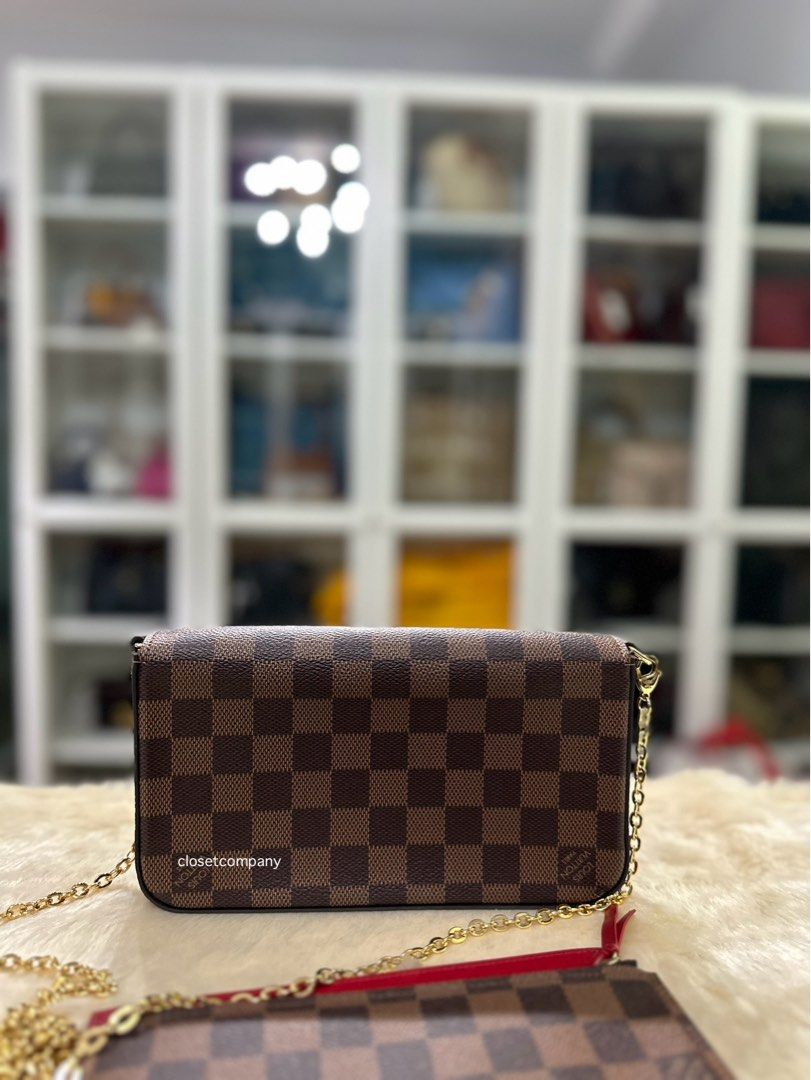 Louis vuitton felicie damier ebene deals