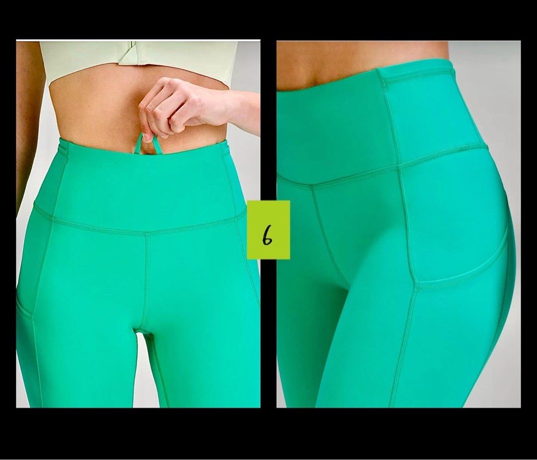 Lululemon Fast and Free HR Crop 23”(Kelly Green) - Size 6, Women's Fashion,  Activewear on Carousell