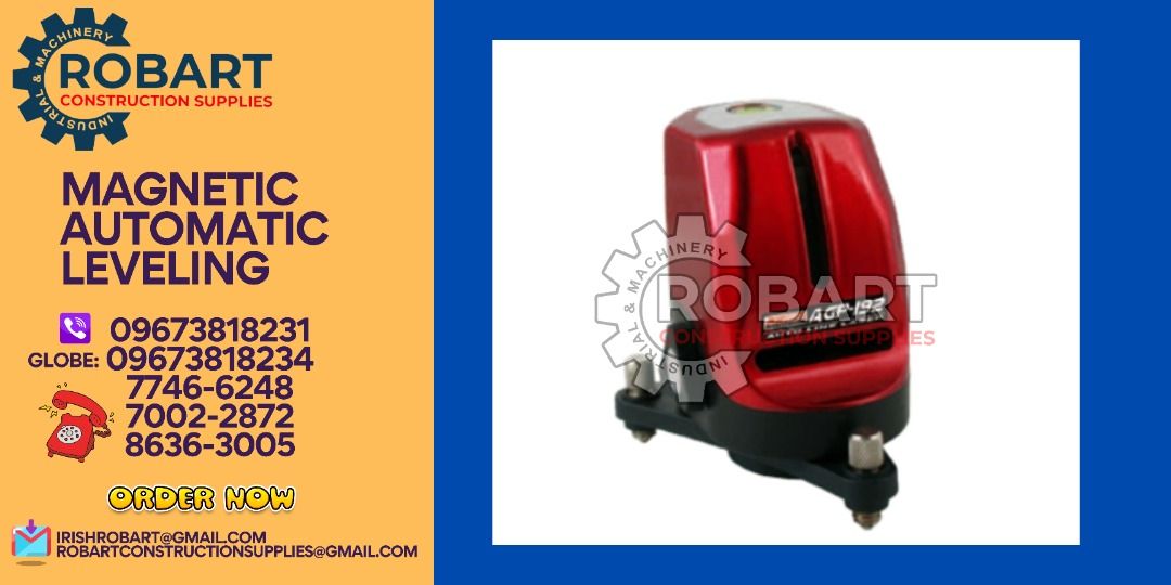 MAGNETIC AUTOMATIC LEVELING (Category: Construction Tools & Equipment) located in Manila. Submitted by irishrobart_22 (Listing ID 1271105960, Image 1). Description: MAGNETIC AUTOMATIC LEVELING MODEL: AGP-192 BEAM: 1V1H LIGHT SOURCES: 635 NM LASER DIODE SEND US MESSAGE FOR INQUIRIES ‼️‼️ LOOK FOR IRISH ROBART VBR : 0 9 6 7 3 8 1 8 2 3 1/ 0 9 6 7 3 8 1 8 2 3 4 LANDLINE 8-6 3 6 3 0 0 5 / 7 7 4 6 -6 2 4 8 / 7 0 0 2-2 8 7 2 GMAIL: I R I S H R O B A R 