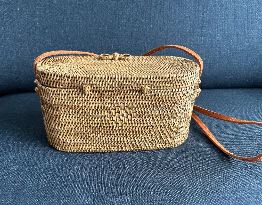 Mango bamboo basket bag clearance