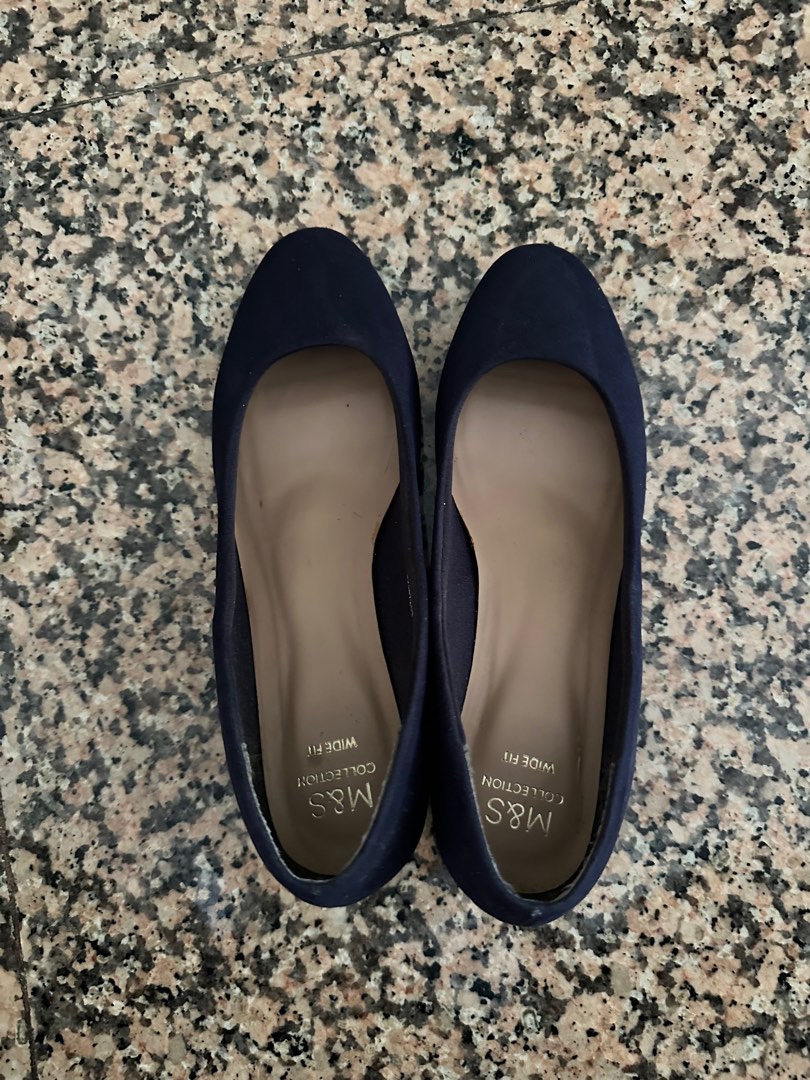 Marks and spencer outlet navy blue shoes