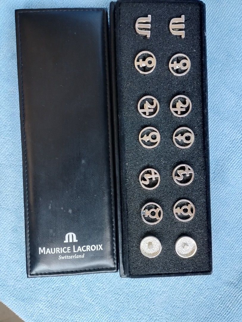 Maurice Lacroix Cufflinks Masterpiece Jours Retrogrades Tonneau