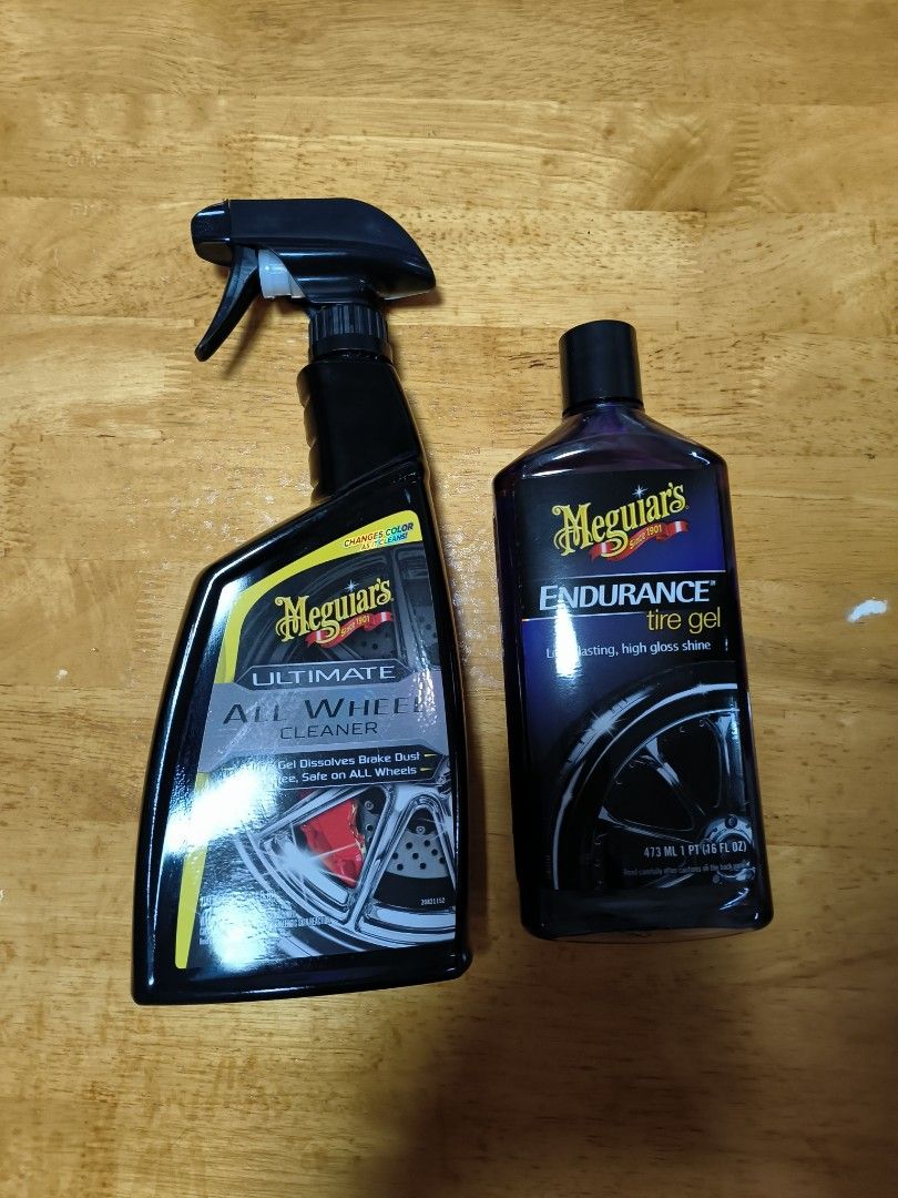 Meguiars All Wheel Cleaner & Endurance Tire Gel, Car Accessories,  Accessories on Carousell