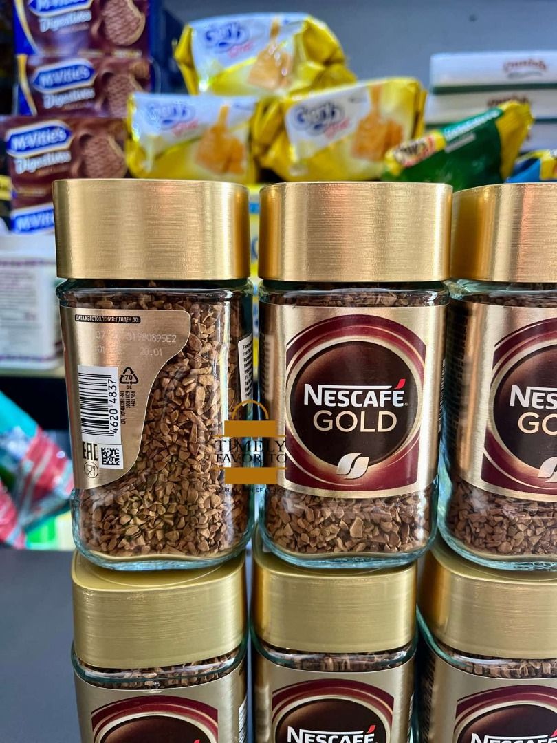 Nescafe Gold Original Instant Coffee 47.5g, Food & Drinks, Packaged