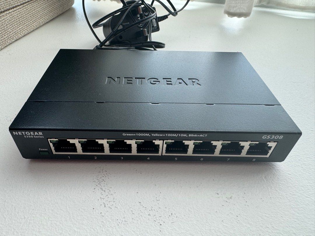 Netgear router GS 308, Computers & Tech, Parts & Accessories ...