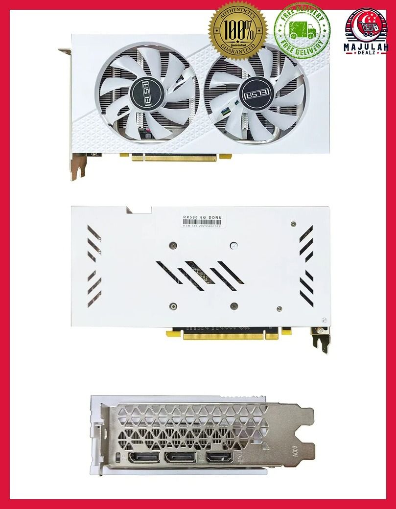 White rx 580 sale