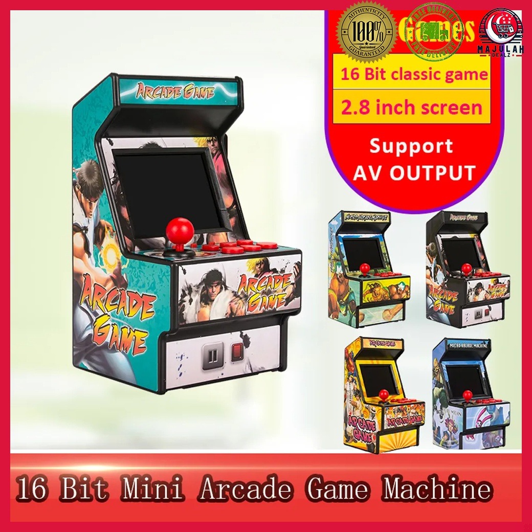 New Mini Arcade Handheld Game Console - 2.8 Inch, 156 Retro Games, 16 ...