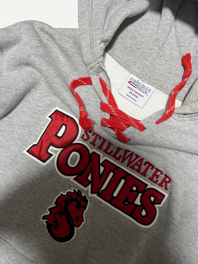 Red and shop grey sweater