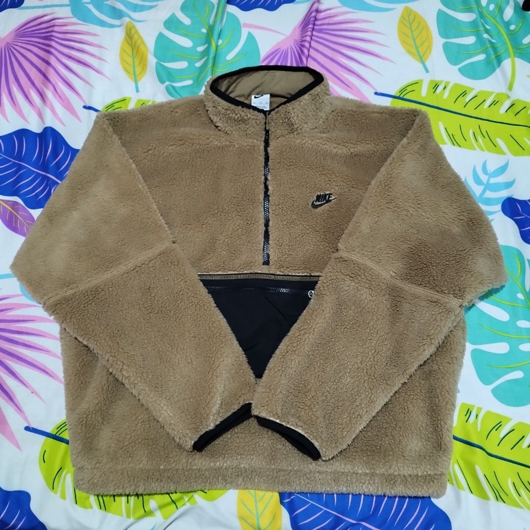 Nike 1 2 Zip Anorak Club Fleece Sherpa Jacket Men s Fashion