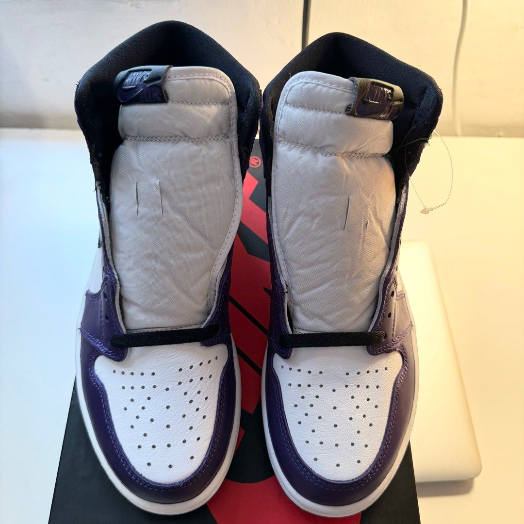 Nike AJ1 Air Jordan 1 Retro High OG Court Purple White US9.5