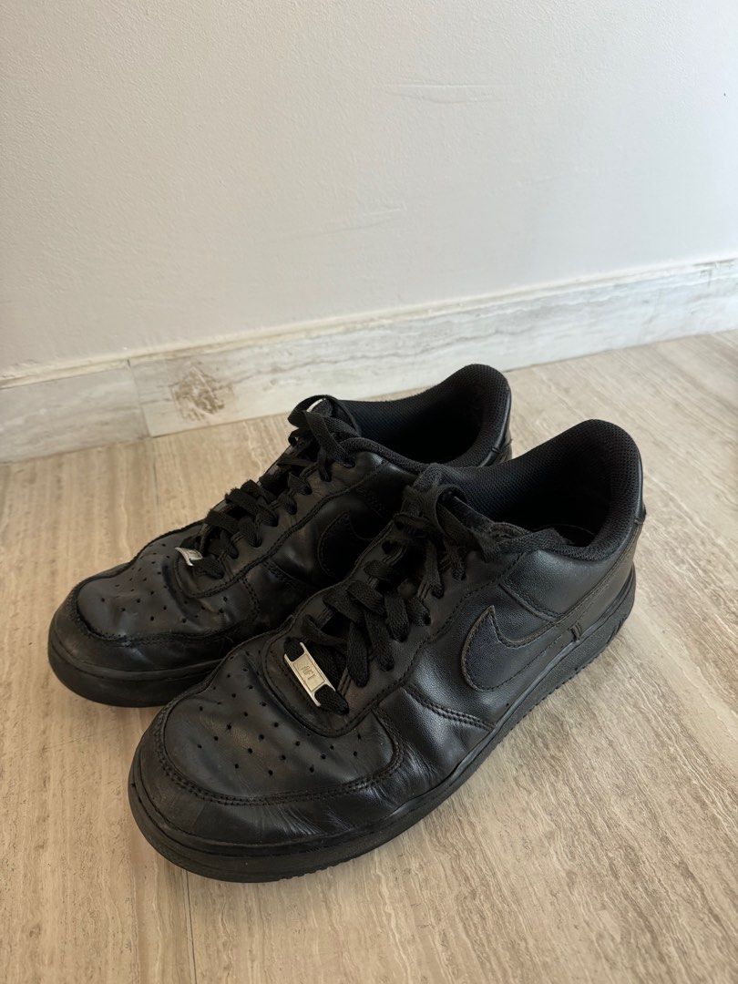 Nike Black Air Force 1s