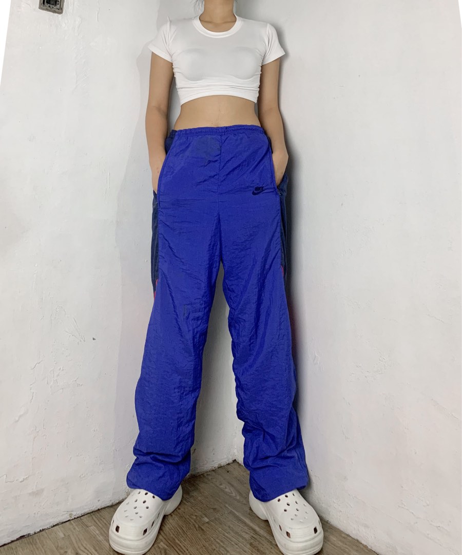 Royal blue nike track pants store