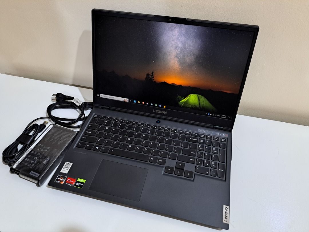 Lenovo Legion 5 Laptop (Category: Laptops & Notebooks) located in Santiago. Submitted by spree33 (Listing ID 1271131201, Image 1). Description: Lenovo Legion 5 15ARH05 Laptop 99% smooth, slightly used only, no issues, no scratches as in very clean. Only >65 charge cycles as shown in screenshot of Lenovo Vantage App RFS: find it too bulky for me(not a gamer), planning to downgrade to a Lenovo Thinkpad maybe NOT OPEN TO SWAP ESPECIALLY ACER Process