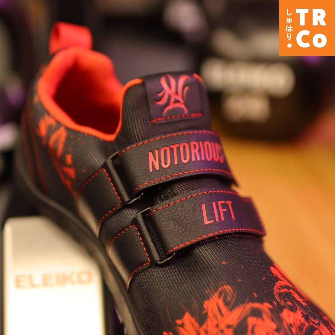 Notorious Lift Sumo Sole Gen 3 Red Spider Lily. No Slip, Dual Strap Shoes for Sumo Deadlifts