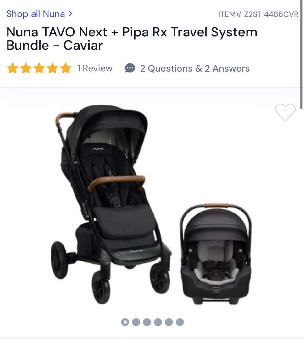 Nuna Tavo Next travel system, Babies & Kids, Going Out, Strollers on